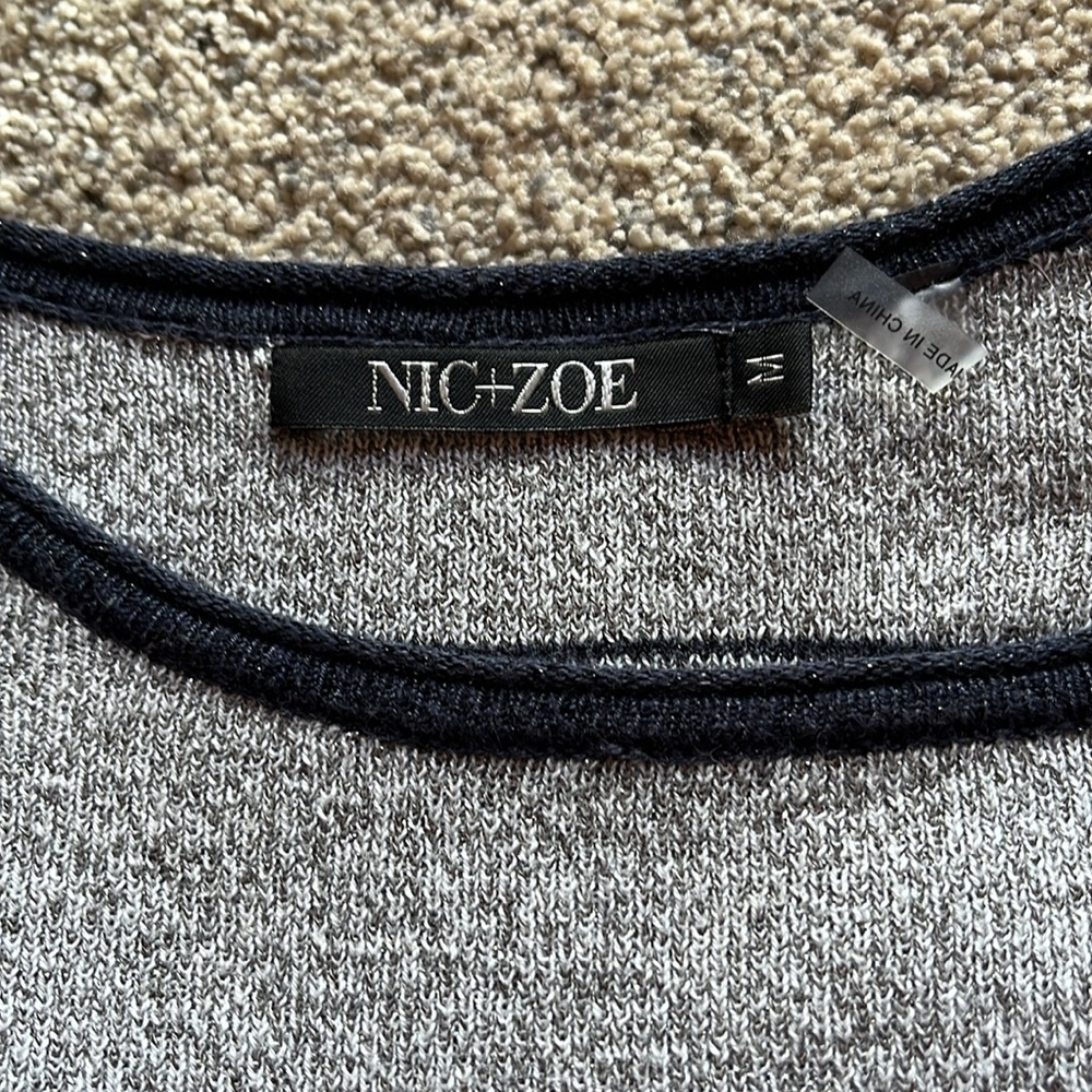 Nic&Zoe patterned sweater size M - Picture 5 of 6